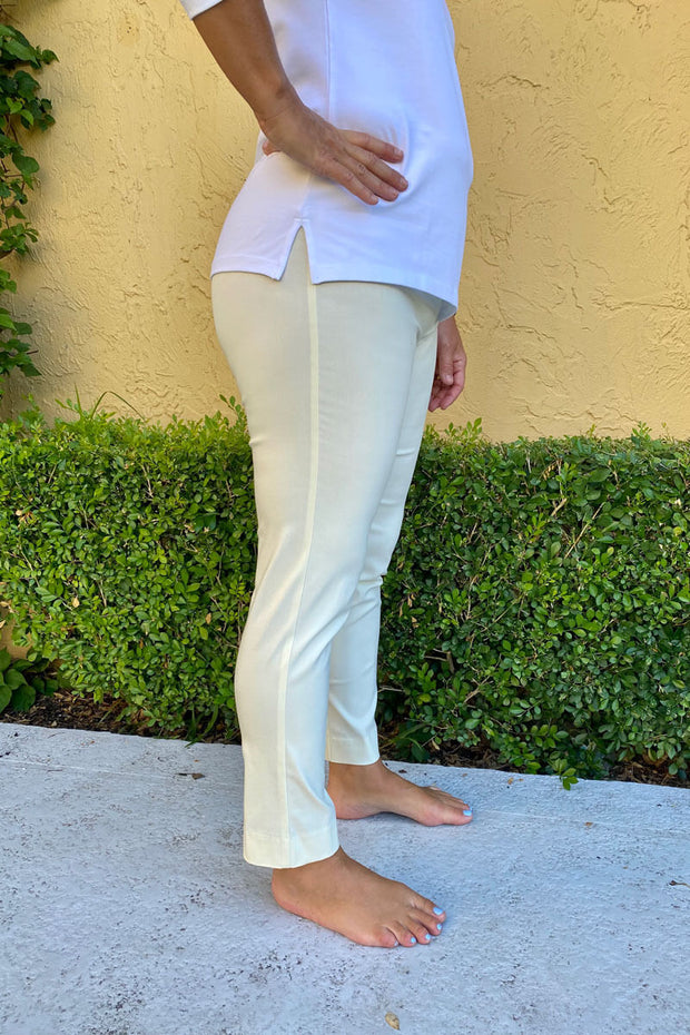 Krazy Larry Pull-on Pants - Ivory available at Mildred Hoit in Palm Beach.