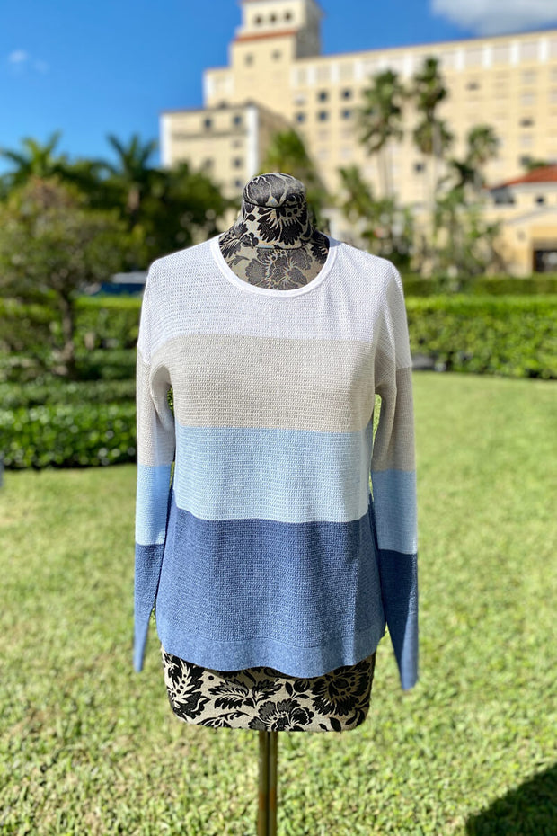 Kinross Colorblock Thermal Pullover available at Mildred Hoit in Palm Beach.
