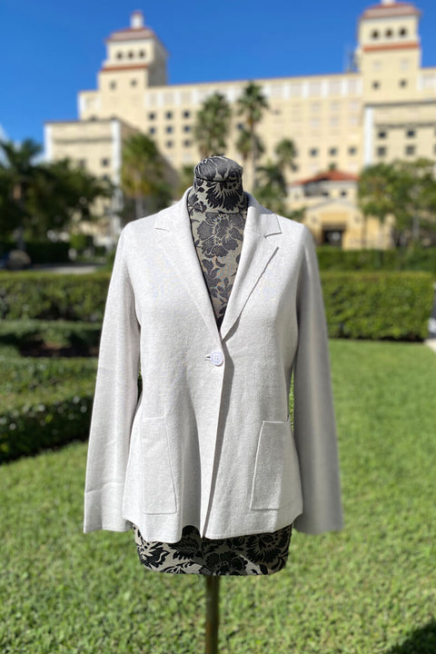 Kinross Double Knit Blazer in Birch available at Mildred Hoit in Palm Beach.