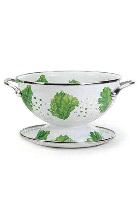 Lettuce Leaf Colander and Drip Tray available at Mildred Hoit.