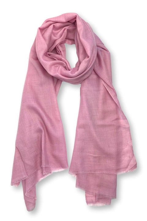 Featherweight Cashmere Shawl in Lilac available at Mildred Hoit in Palm Beach.