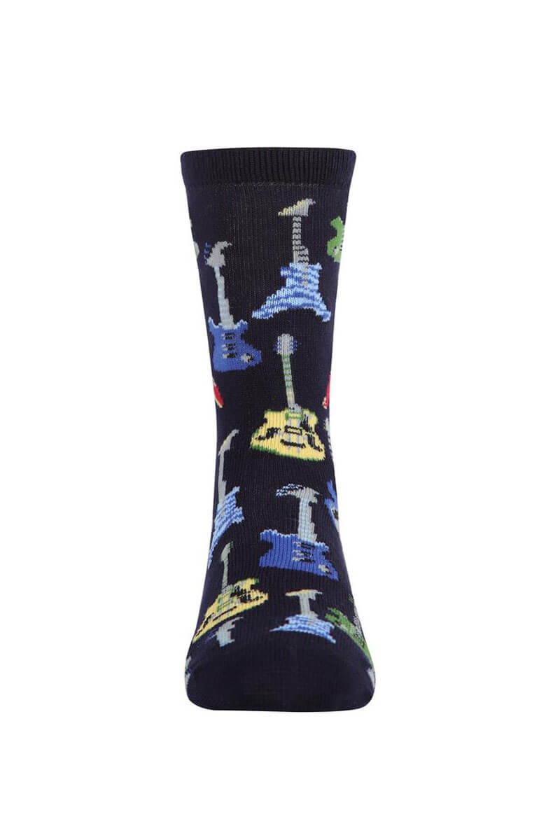 Boys Bamboo Blend Guitar Socks - Mildred Hoit