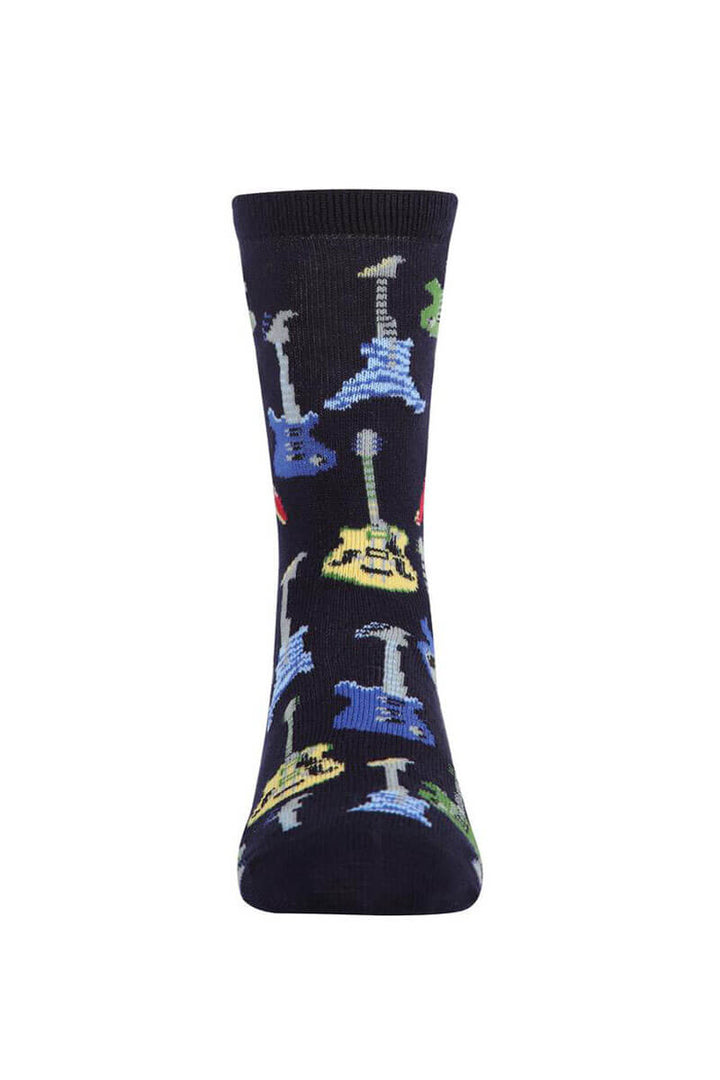 Boys Bamboo Blend Guitar Socks - Mildred Hoit