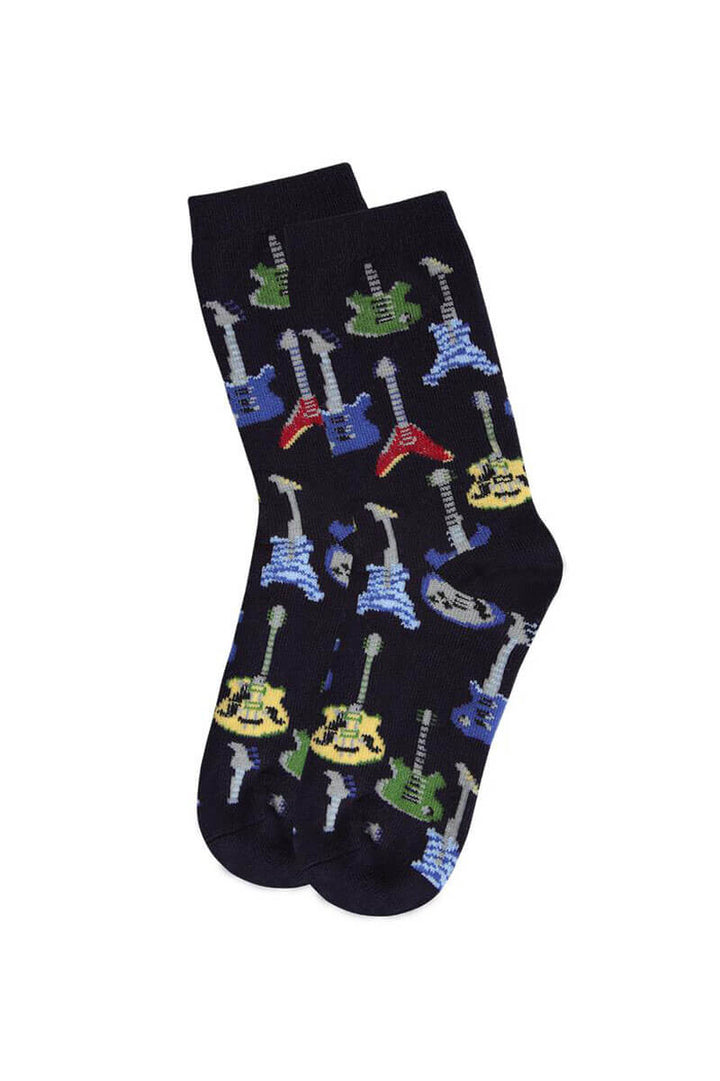 Boys Bamboo Blend Guitar Socks - Mildred Hoit
