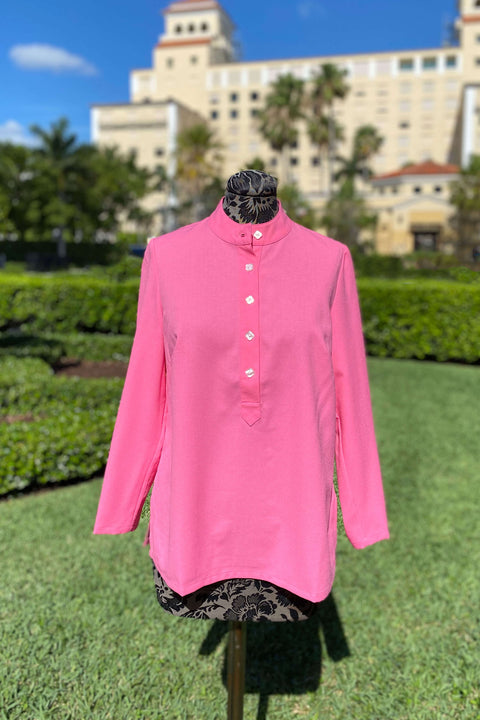 Mary G Suzanne Top in Hot Pink available at Mildred Hoit.