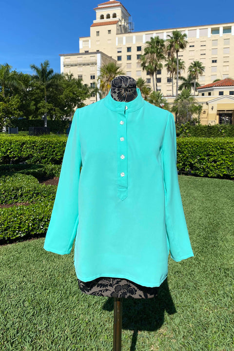 Mary G. Suzanne Top in Seafoam available at Mildred Hoit. 