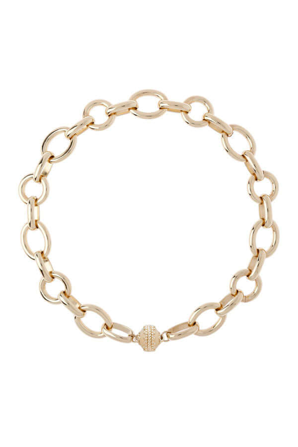 Clara Williams Gold Link Necklace available at Mildred Hoit. 