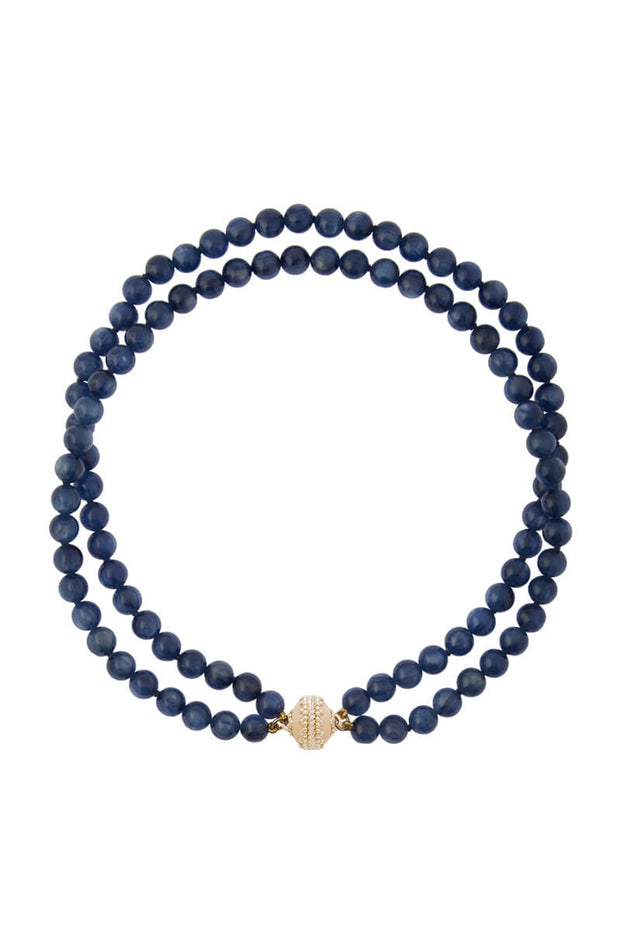 Clara Williams Victoire Kyanite 8mm Double Strand Necklace