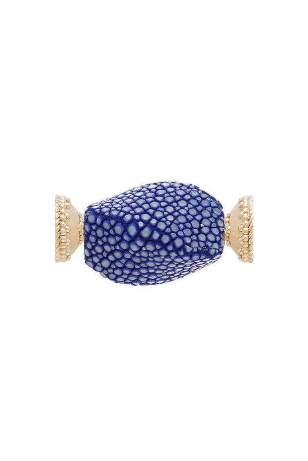 Clara Williams Royal Blue Shagreen Centerpiece available at Mildred Hoit.