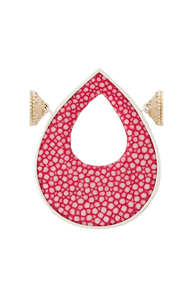 Clara Williams Teardrop Hot Pink Stingray Centerpiece available at Mildred Hoit.