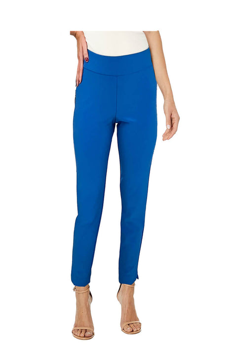Krazy Larry Microfiber Pants in Blue available at Mildred Hoit in Palm Beach.