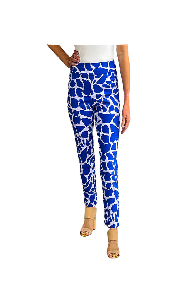 Krazy Larry Pull-On Pant - Blue Rocks available at Mildred Hoit in Palm Beach.