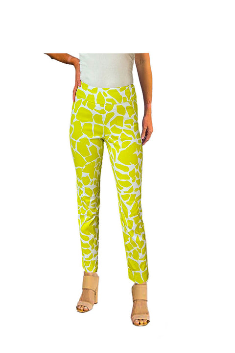 Krazy Larry Pull-On Pant - Lime Rocks available at Mildred Hoit in Palm Beach.
