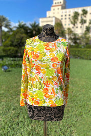 Pashma Vegetable Print Sweater Set available at Mildred Hoit.
