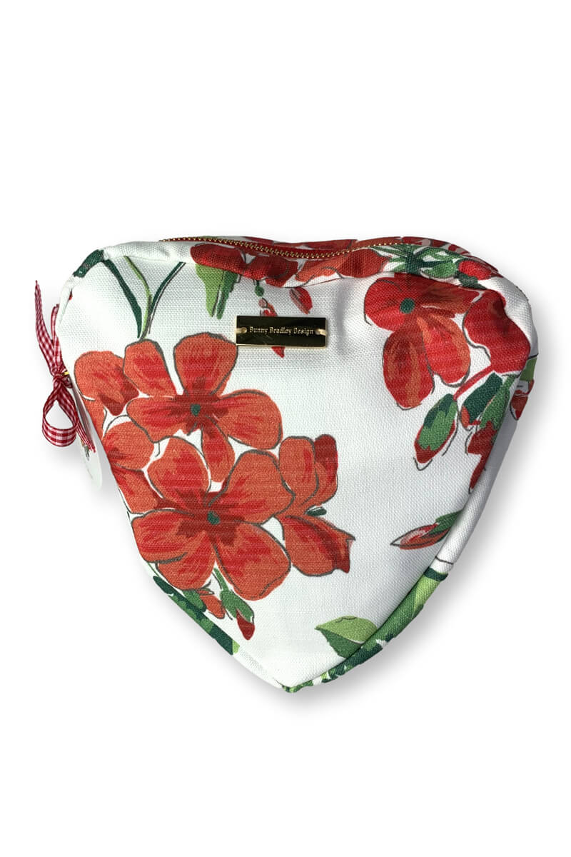 Cupid Heart Shaped Organizer in Cottage Grove Print - Mildred Hoit