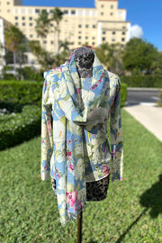 Richard Grand Floral Cashmere Scarf available at Mildred Hoit in Palm Beach.