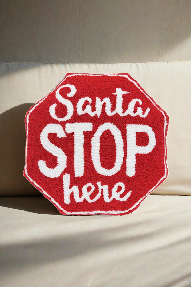 'Santa' Pillow available at Mildred Hoit in Palm Beach.