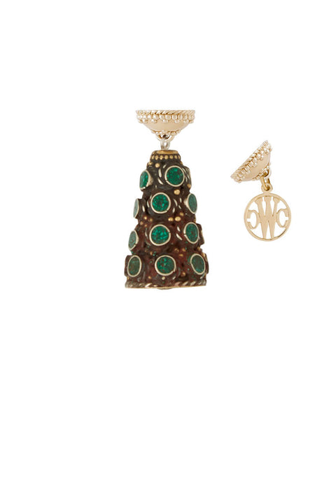 Clara Williams Tibetan Treasure Turquoise Cone Tag available at Mildred Hoit in Palm Beach.