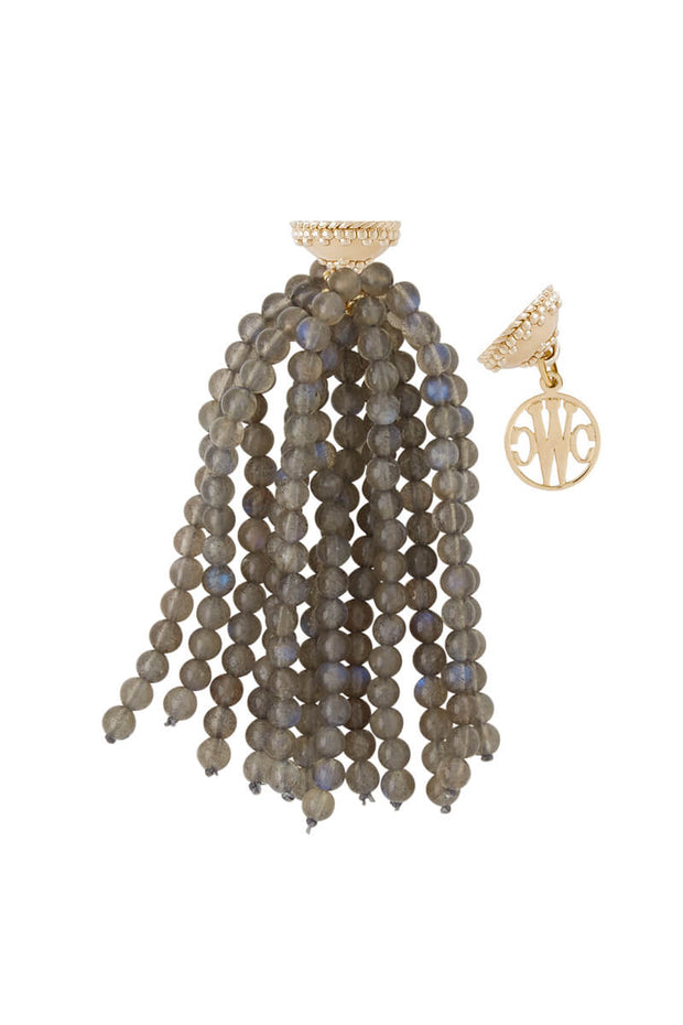 Clara Williams Labradorite Tassel available at Mildred Hoit in Palm Beach.