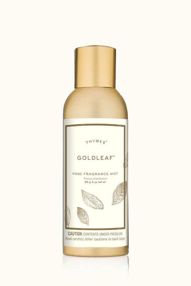 Thymes Goldleaf Home Fragrance Mist available at Mildred Hoit in Palm Beach.