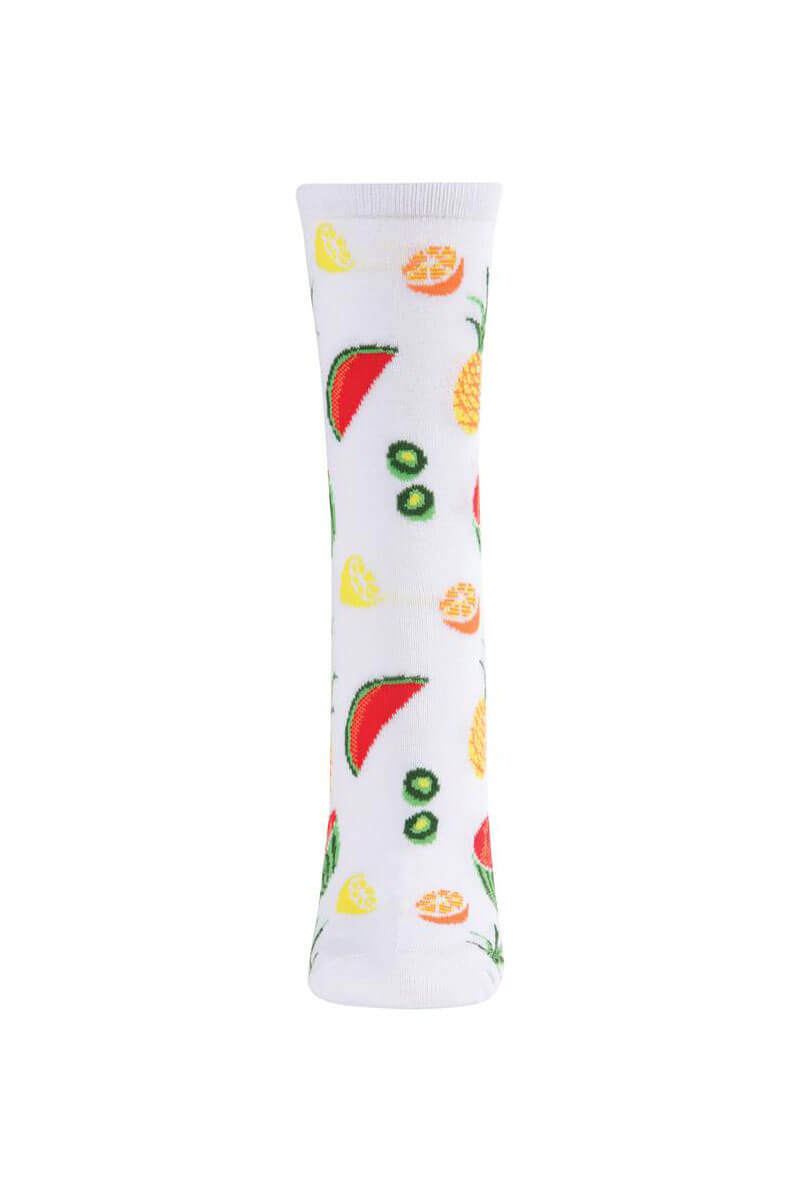 Women's Tropical Fruit and Vegetable Crew Socks - Mildred Hoit