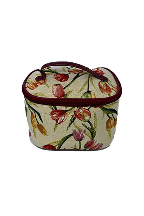 Tulip Cosmetic Case available at Mildred Hoit in Palm Beach.