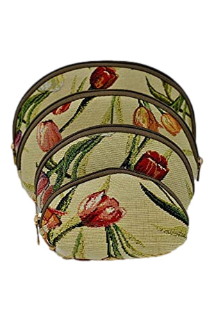 Tulip Cosmetic Bags Set of 4 - Mildred Hoit