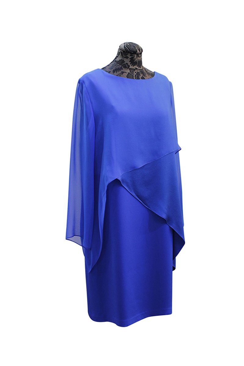 Emmelle Silk and Chiffon Layered Dress - Mildred Hoit