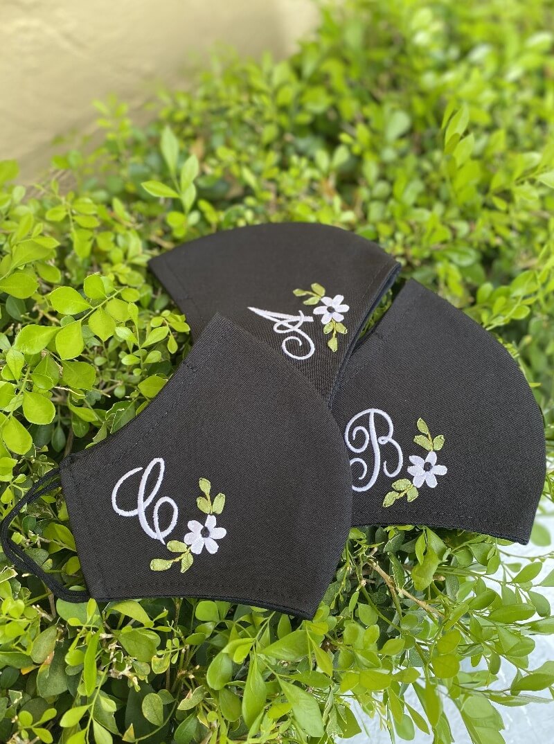 Monogrammed Letter Face Masks - Mildred Hoit