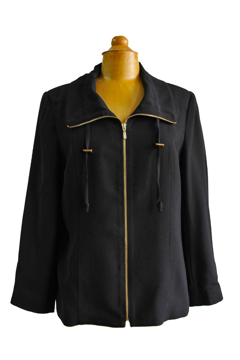 Mildred Hoit Drawstring Collar Jacket - available in multiple colors! - Mildred Hoit