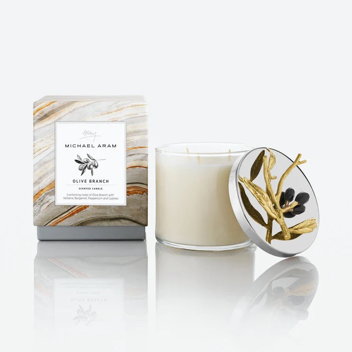 Michael Aram Olive Branch Candle - Mildred Hoit