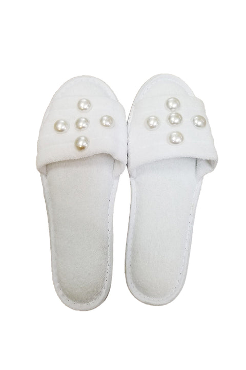 Slippers with Signature Pearls