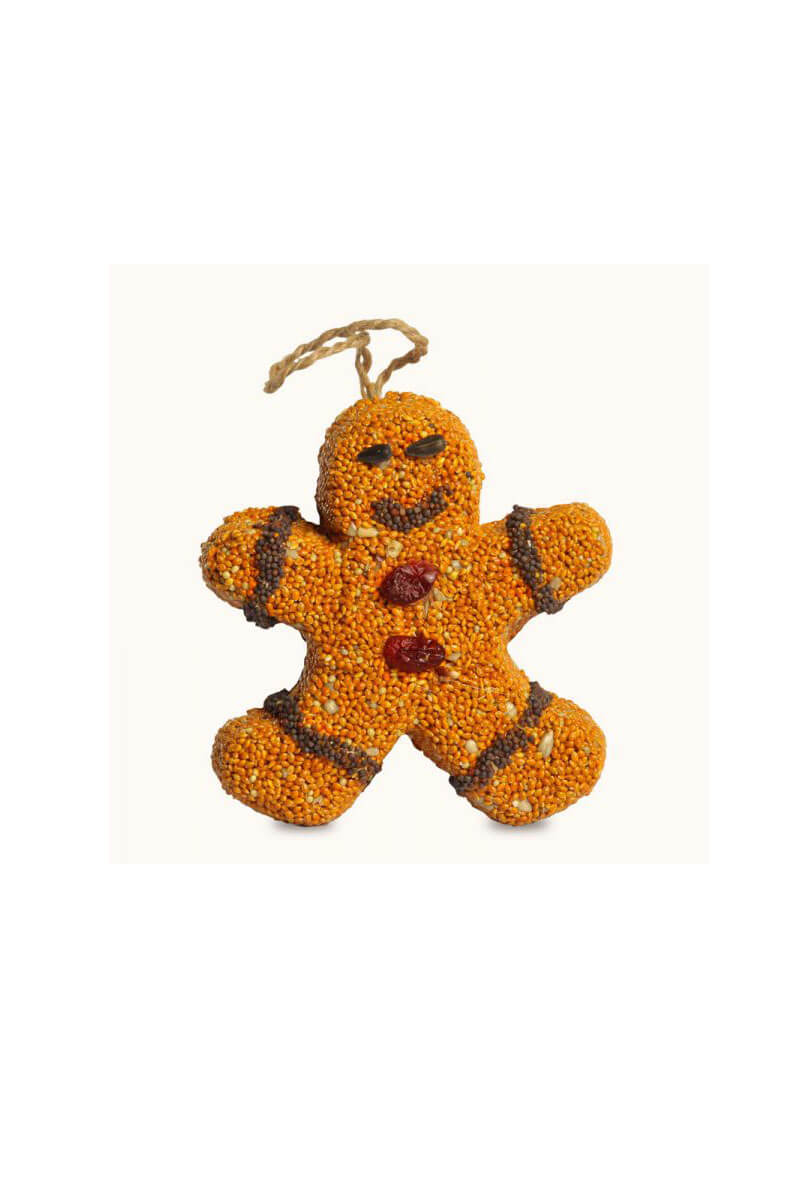 Gingerbread Men Bird Seed Ornaments - Set of 3 - Mildred Hoit